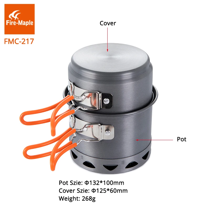 Outdoor Camping Cooking Set - ファイヤーマプルキャンプ調理器具セットポータブル屋外折りたたみコンパクト加熱交換ポットアルミニウム合金ピクニックツールFMC-217