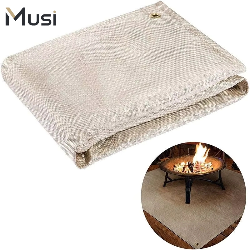 Outdoor Camping Heated Blanket - BBQグリルマット 耐火断熱パッド 耐熱キャンプマット 防火ブランケット アウトドアバーベキューピクニック調理用