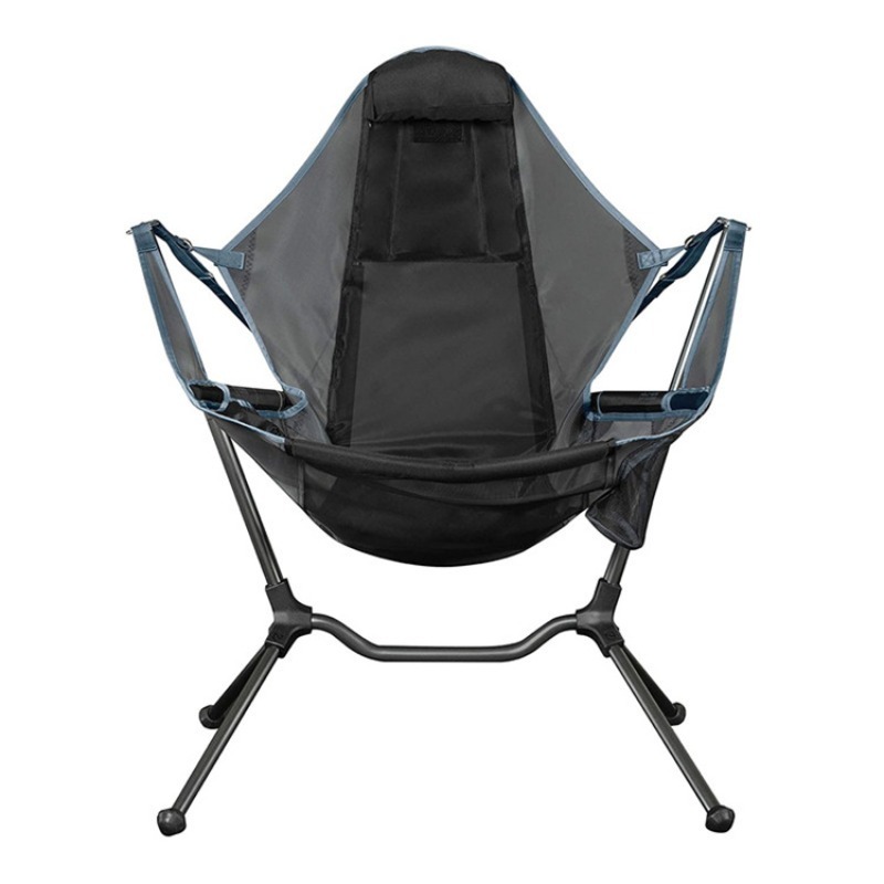 Outdoor Camping Rocking Chair - ポータブル折りたたみ式キャンプロッキングチェア、頑丈な屋外レジャーシート、庭、ビーチ、釣り、旅行用
