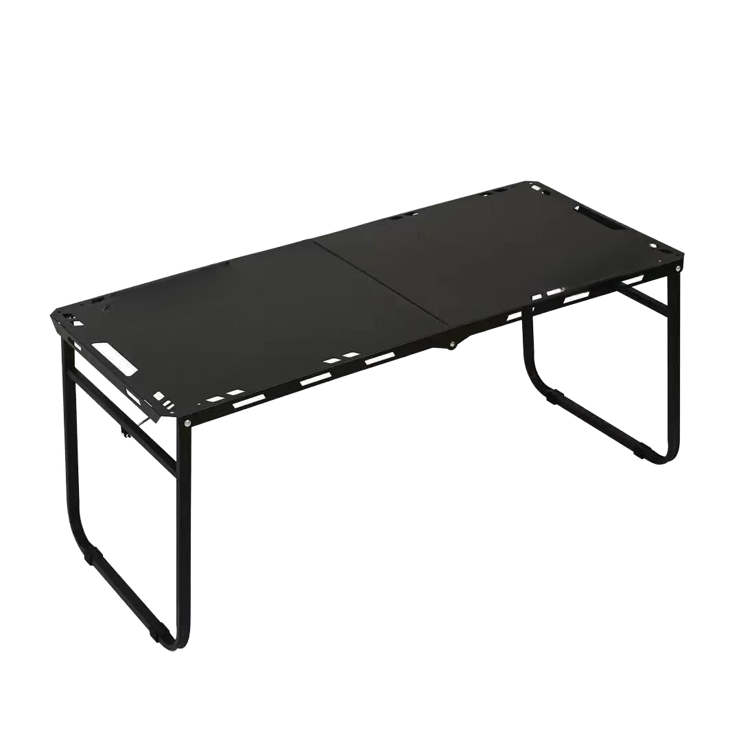 Outdoor Camping Cooking Table - 折りたたみ式キャンプテーブル ポータブルメタルアウトドアテーブル コンパクトローピクニックテーブル キャンプ料理用