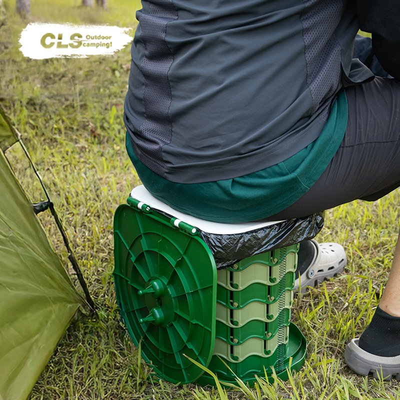 Outdoor Camping Toilet - 屋外トイレ 洗えるキャンプ用モバイルトイレ 自動運転ツアー車用緊急シート ポータブル折りたたみスツール 折りたたみ椅子