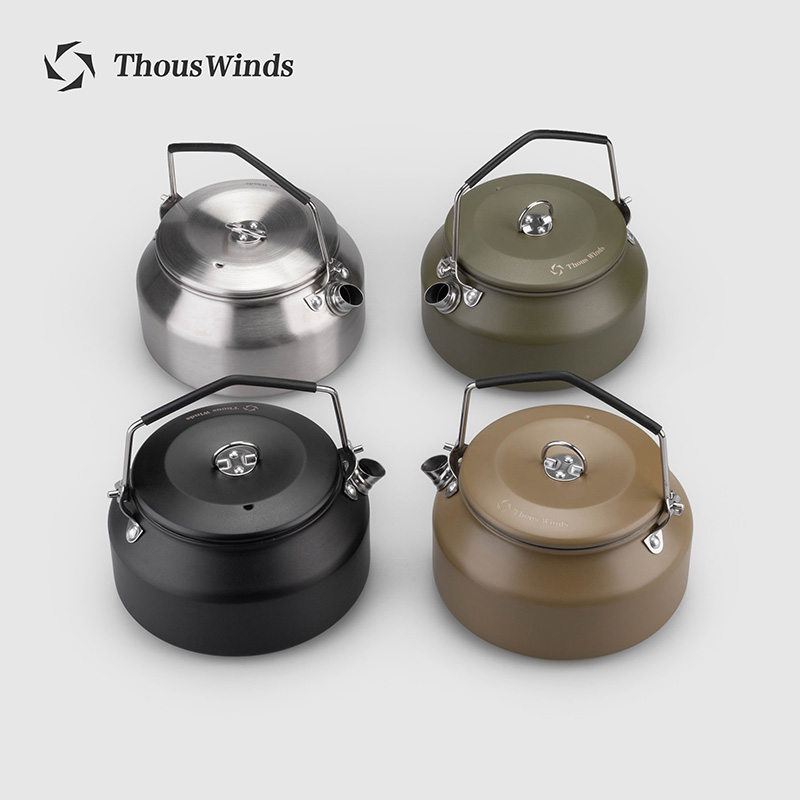 Outdoor Camping Utensils - Thous Winds キャンプケトル アウトドアケトル ポータブルハイキング調理器具超軽量コーヒーウォーターケトル1L