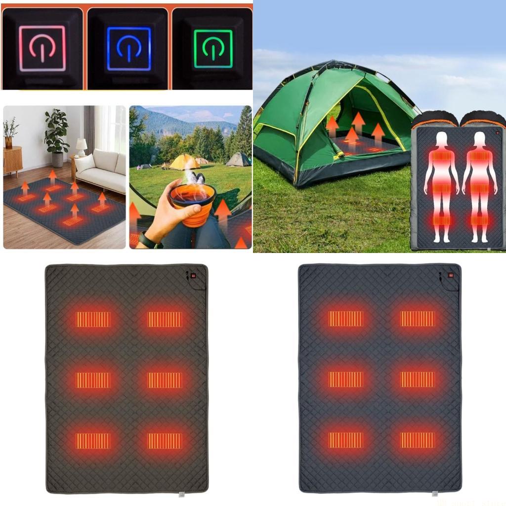 Outdoor Camping Heated Blanket - 31BE キャンプ加熱スリープバッグパッド USB 加熱ブランケット加熱スリープバッグライナー