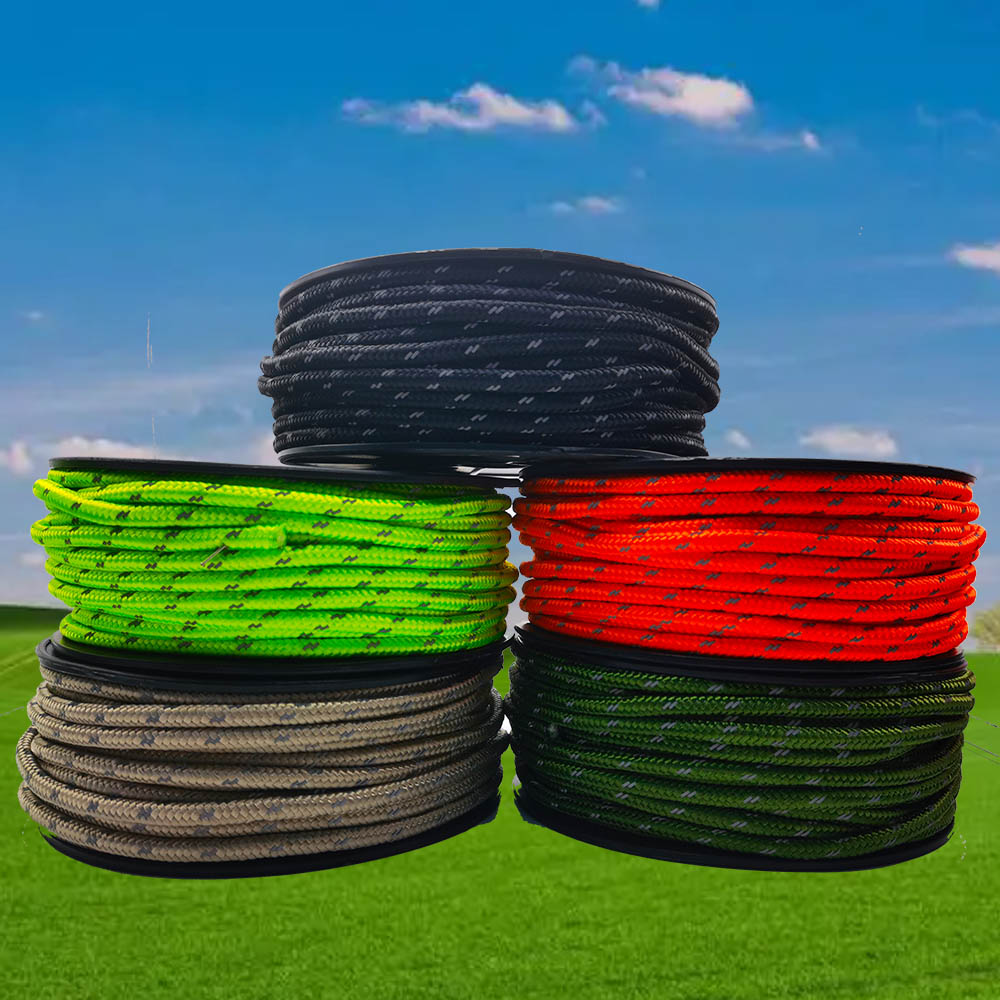 Outdoor Camping Lights String - 30 メートル反射パラコード 6 ミリメートルパラシュートコード屋外キャンプサバイバルロープ耐久性のある傘テントストラップ物干しロープ
