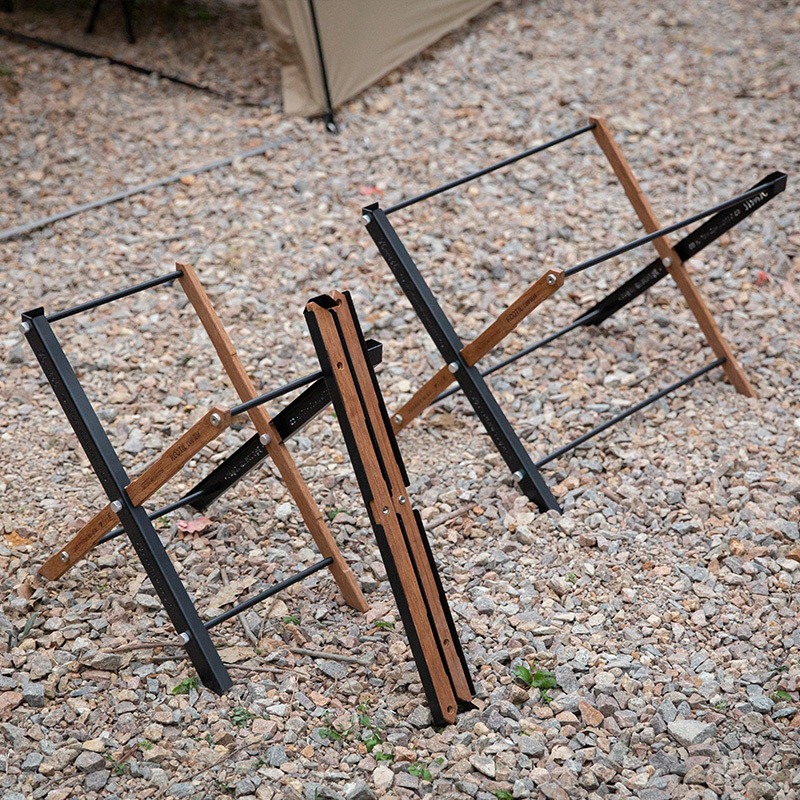 Outdoor Camping Cooking Table - ポータブル折りたたみキャンプテーブルバスケット多層収納バスケットオーガナイザーテーブルアクセサリー屋外ピクニック調理部品