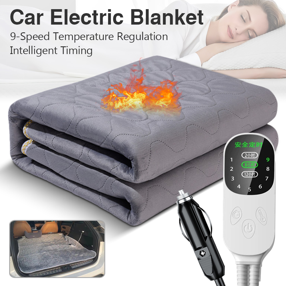 Outdoor Camping Heated Blanket - 12V 車用電気毛布加熱レベル加熱された旅行用毛布車用アウトドア旅行キャンプパッド 70x180cm/120x150cm/50x150cm