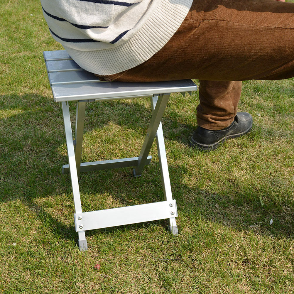 Outdoor Camping Rocking Chair - キャノピー付きキャンプチェア、アウトドア用折りたたみ式ロッキングシルバー折りたたみ椅子