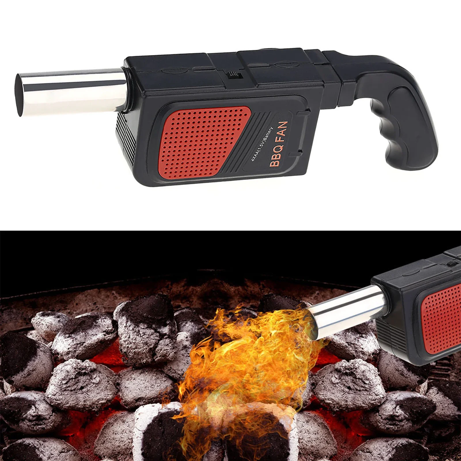 Outdoor Camping Cooking Set - ポータブルハンドヘルド電気バーベキューファン送風機屋外キャンプバーベキューピクニックベーカリーグリルアクセサリーバーベキュー調理ツール