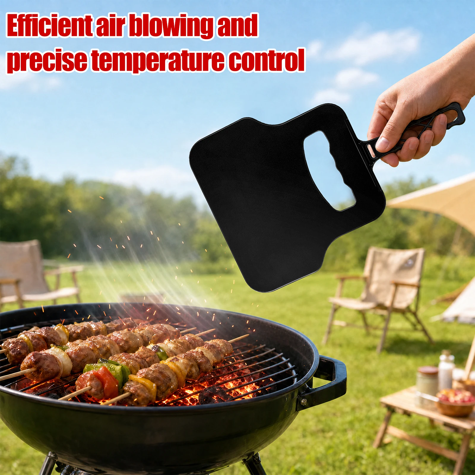 手動風車プラスチック製ハンドファンポータブルファイヤースター - Outdoor Camping Cooking Set のレビューと価格
