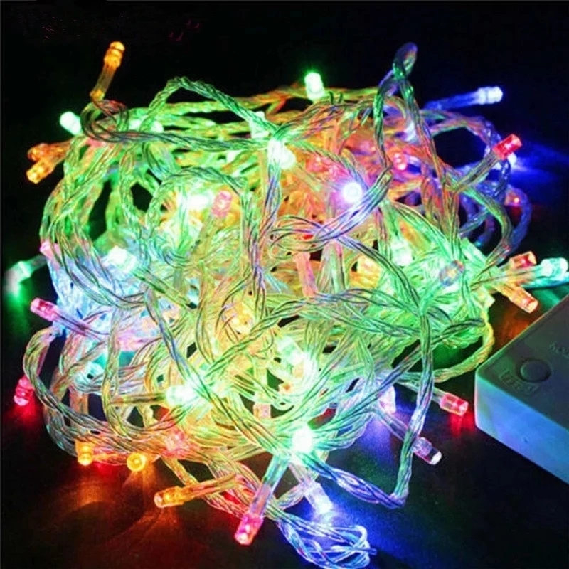110V 220V 10M 100 LEDストリングガーラン - Outdoor Camping Lights String のレビューと価格