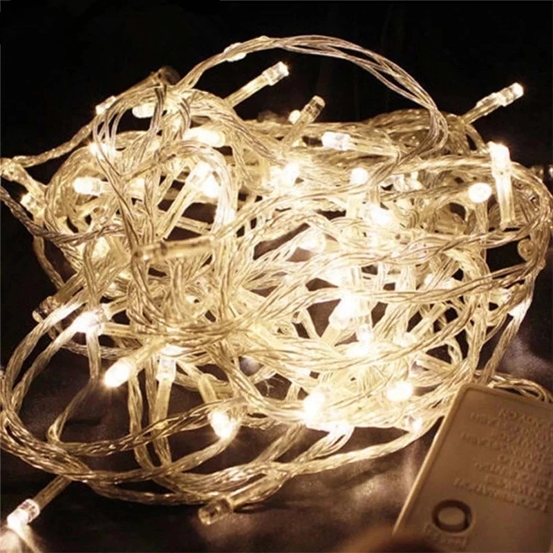 110V 220V 10M 100 LEDストリングガーラン - Outdoor Camping Lights String のレビューと価格