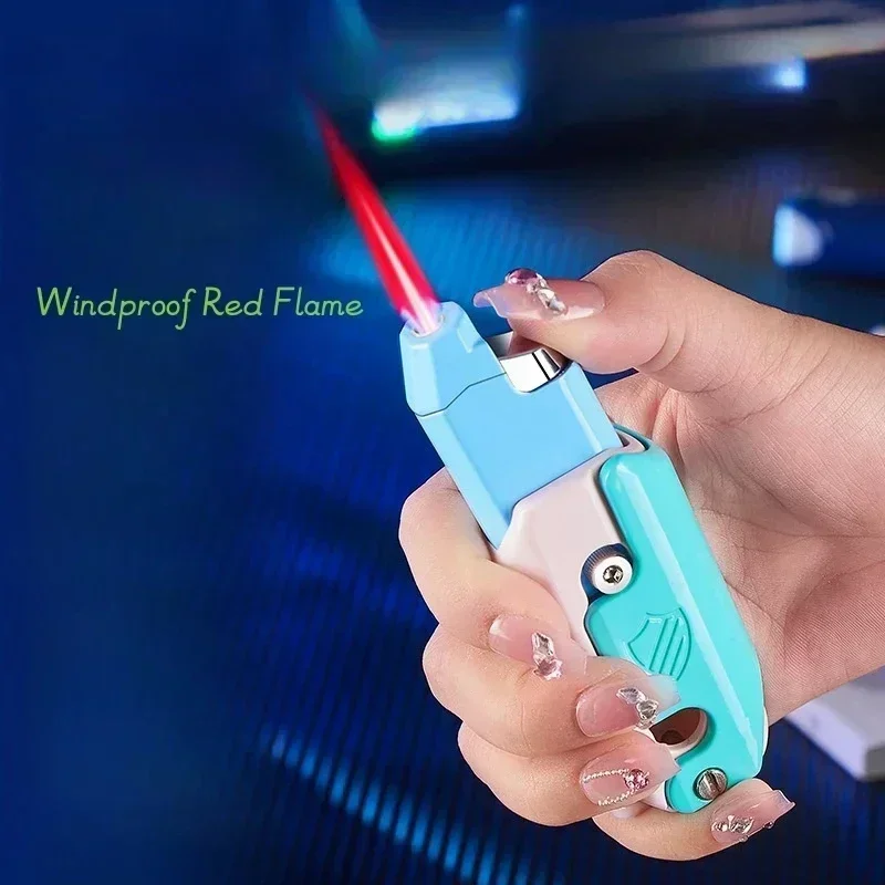 かわいい詰め替えファイヤースターター防風ブタンガスターボジェ - Fire Starter Flint のレビューと価格