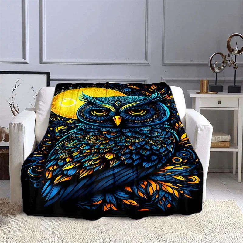 子供と大人のための柔らかいフクロウ柄の毛布,漫画の暖かい毛布 - Outdoor Camping Heated Blanket のレビューと価格
