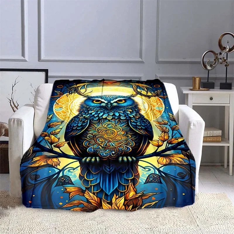 子供と大人のための柔らかいフクロウ柄の毛布,漫画の暖かい毛布 - Outdoor Camping Heated Blanket のレビューと価格