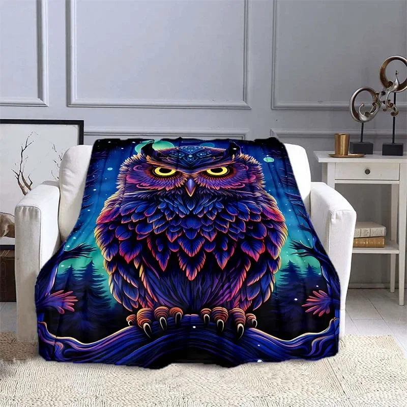 子供と大人のための柔らかいフクロウ柄の毛布,漫画の暖かい毛布 - Outdoor Camping Heated Blanket のレビューと価格