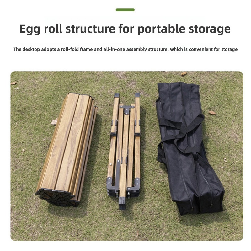 新しいスタイリッシュなアウトドア折りたたみテーブル、ポータブ - Outdoor Camping Table With Storage のレビューと価格