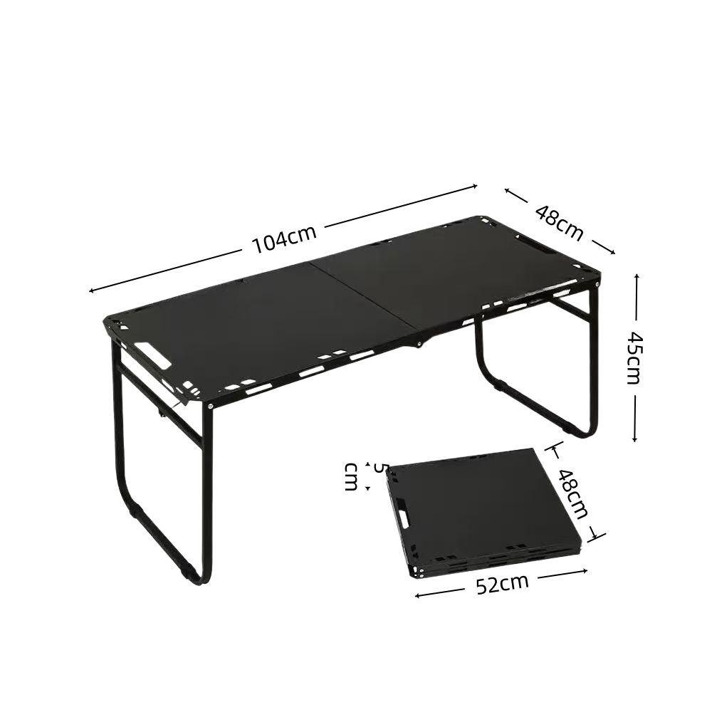 折りたたみ式キャンプテーブル ポータブルメタルアウトドアテー - Outdoor Camping Cooking Table のレビューと価格