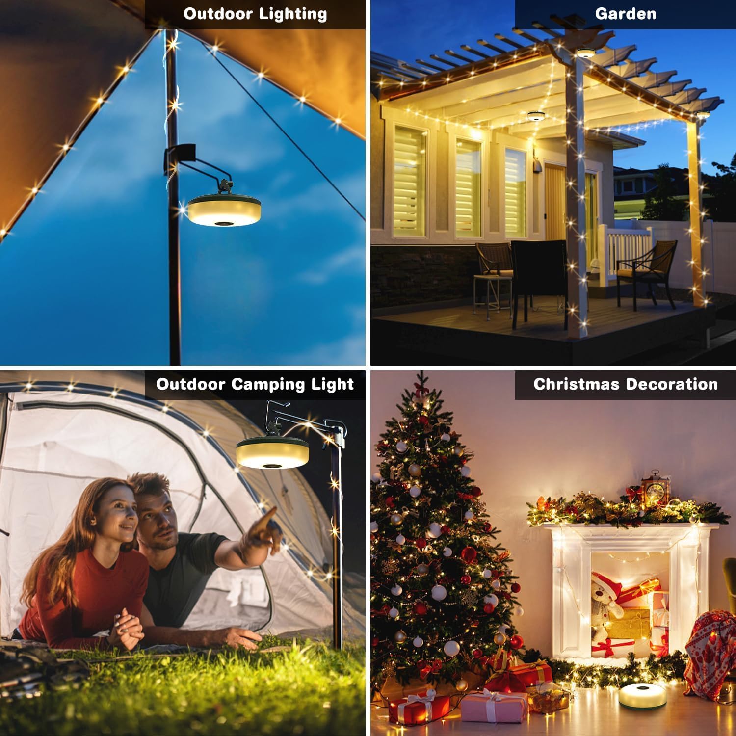 屋外キャンプライト USB 充電式防水ライトチェーンポータブ - Outdoor Camping Lights String のレビューと価格