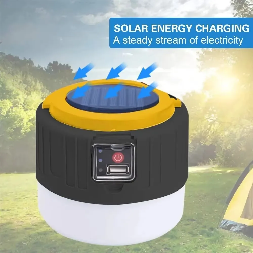 ソーラーキャンプランタン 充電式LEDポータブルワークライト - Outdoor Camping Lantern のレビューと価格