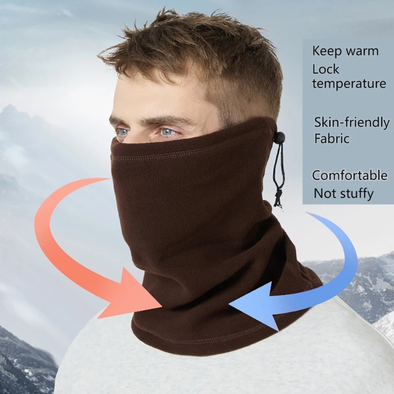 冬用ネックウォーマー ゲイター スカーフ 防風 サイクリング - Outdoor Camping In Winter のレビューと価格