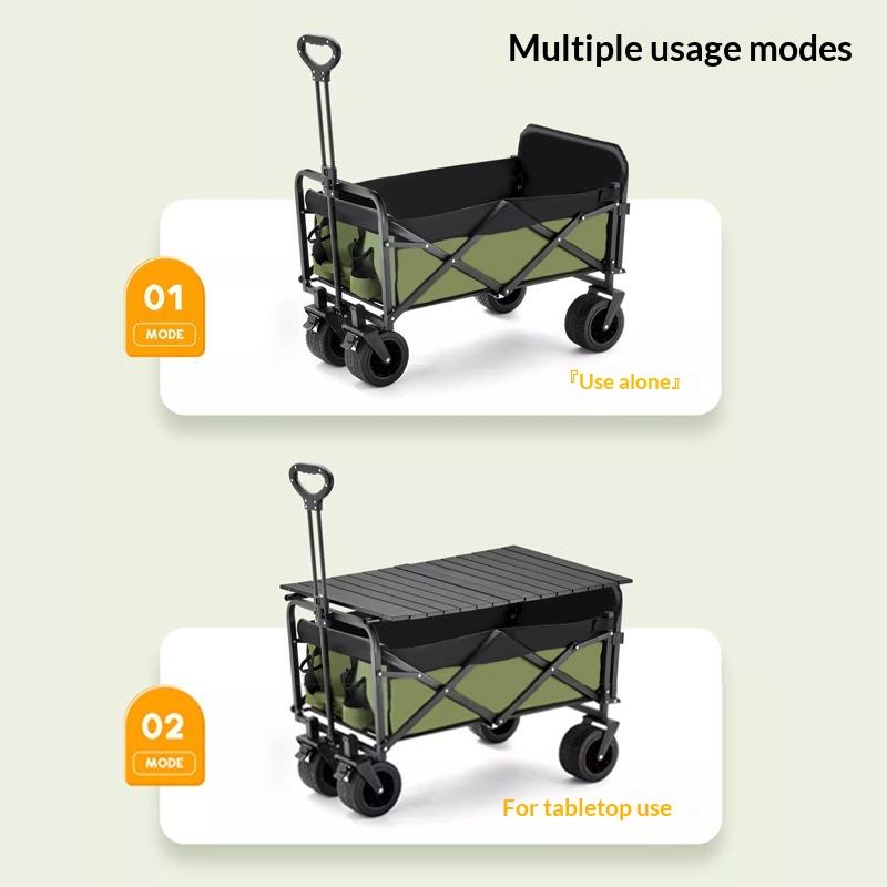 工場直売 四輪プラットフォーム キャンプ用ユーティリティワゴ - Outdoor Camping Table With Storage のレビューと価格