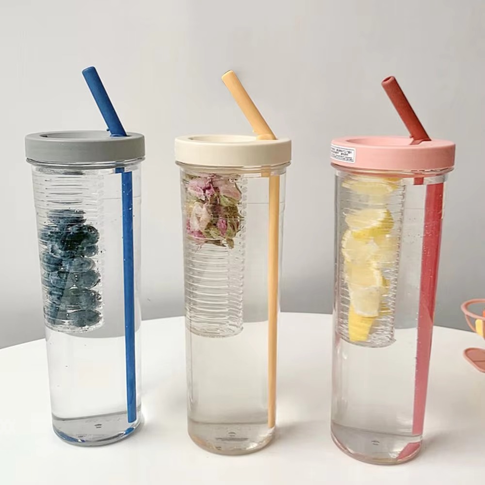 新しい 800 ミリリットル水筒茶フィルター付きクリアドリン - Portable Water Filter のレビューと価格
