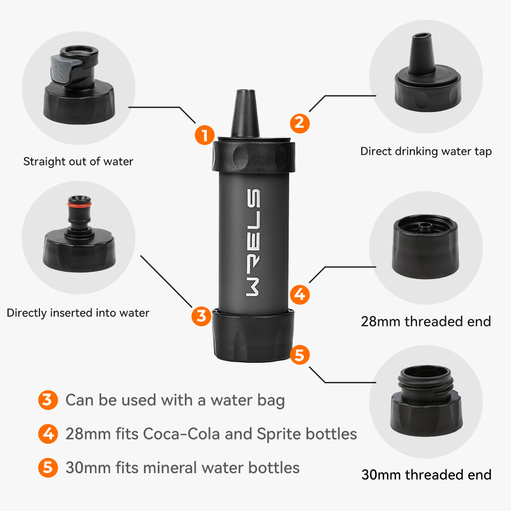 WERLS ハイキング用パーソナルミニ浄水ストロー ポータブ - Portable Water Filter のレビューと価格