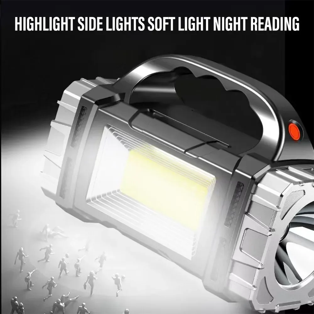 新しいアップグレード充電式ハイパワーソーラー LED 懐中電 - Battery Outdoor Camping のレビューと価格