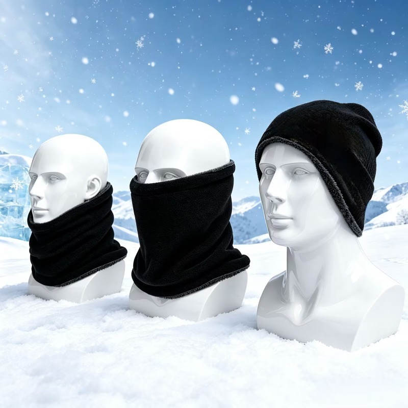 冬用バイクウォームマスク 男女兼用 フリースネックウォーマー - Outdoor Camping In Winter のレビューと価格