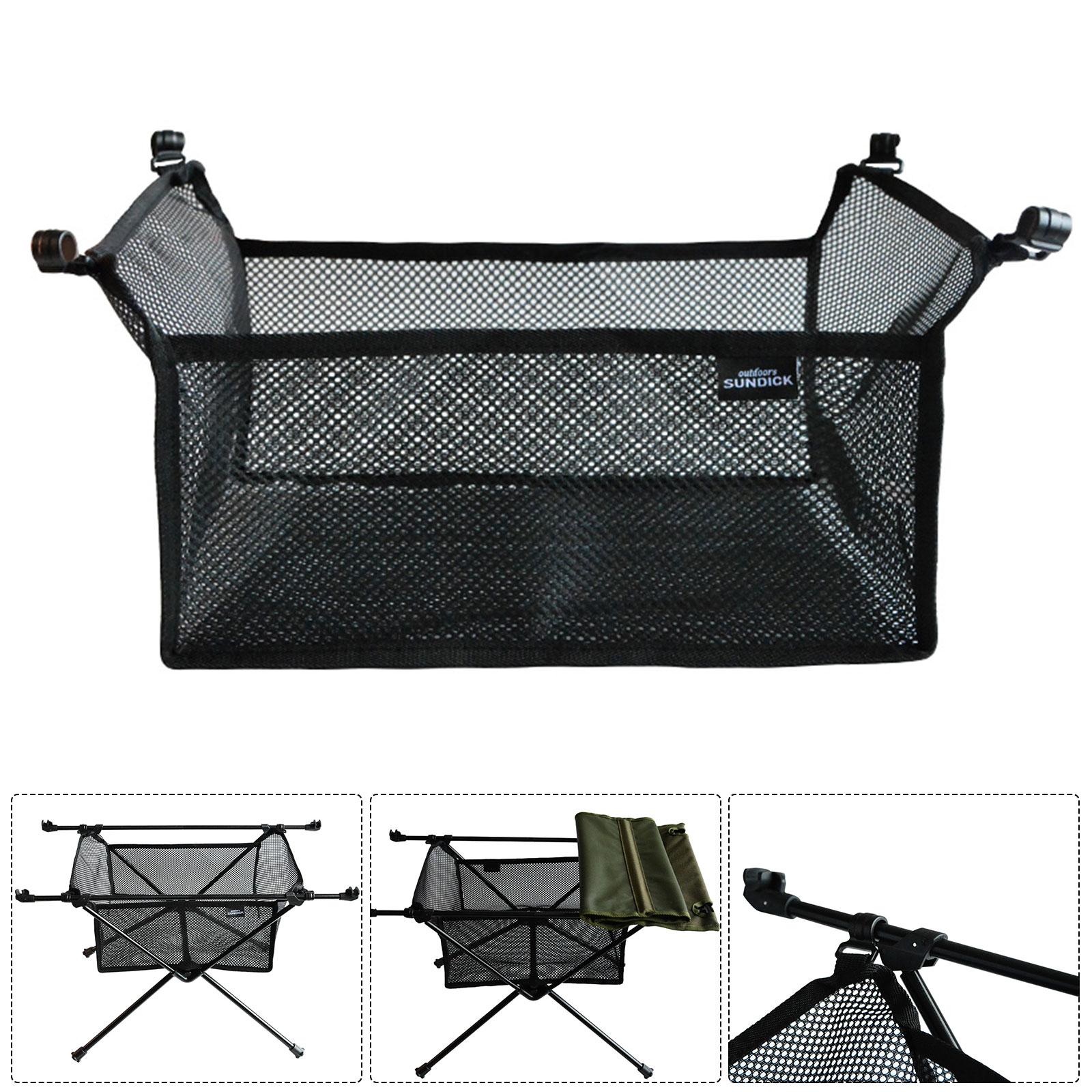 キャンプ用折りたたみテーブル収納ネットバッグ メッシュバスケ - Outdoor Camping Table With Storage のレビューと価格