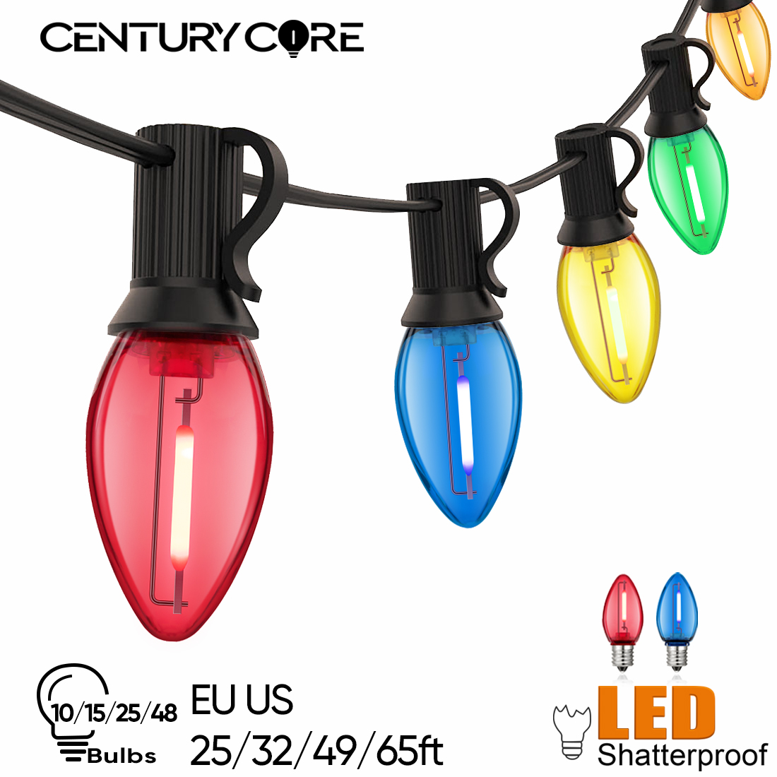 プラスチック製の屋外吊り下げ式ガーランド,防水,飛散防止ライ - Outdoor Camping Lights String のレビューと価格