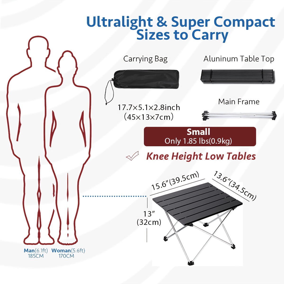 持ち運び可能な折りたたみ式キャンプテーブル、軽量でビーチ、ピ - Outdoor Camping Cooking Table のレビューと価格