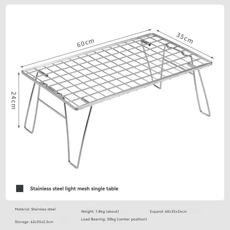 CAMPINGMOON ステンレス製軽量収納テーブル、アウト - Outdoor Camping Table With Storage のレビューと価格