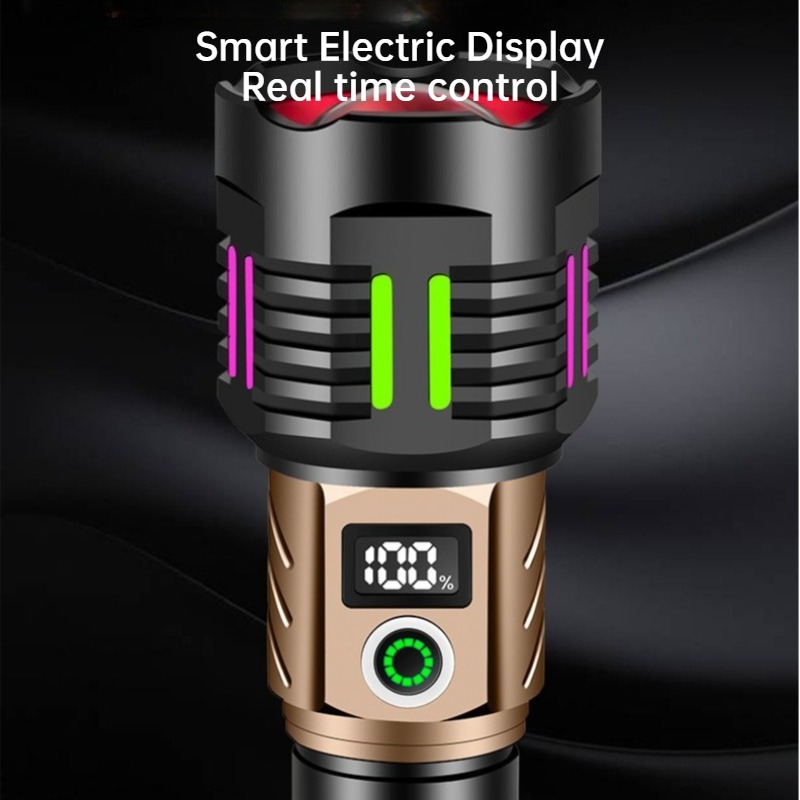 超高輝度白色光 LED 懐中電灯 Type-C 充電伸縮ズー - Outdoor Camping Lantern のレビューと価格