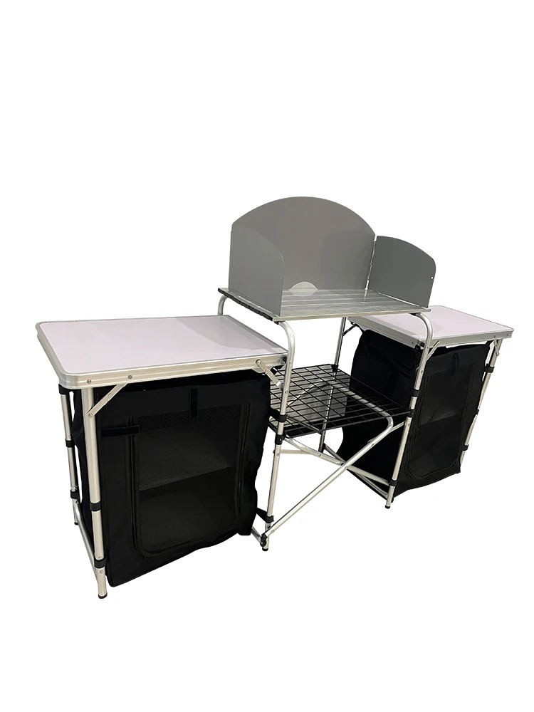 屋外キャンプ用アルミ製ポータブルキッチン折りたたみ式調理台 - Outdoor Camping Cooking Table のレビューと価格