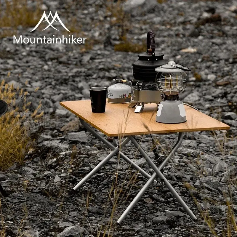 MOUNTAINHIKER 2/3 竹製折りたたみテーブル  - Outdoor Camping Table With Storage のレビューと価格